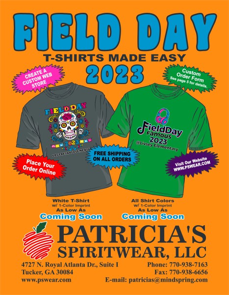 Field Day T-Shirts Made Easy by Patricia's Spiritwear